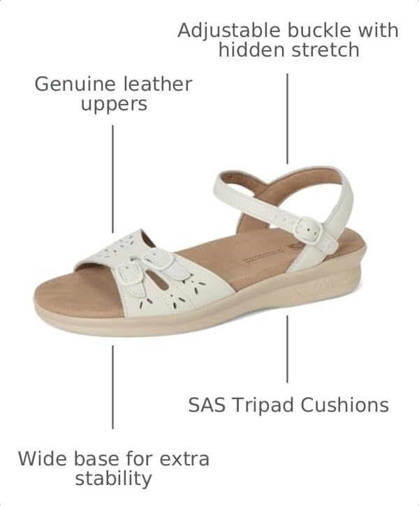 Image of Leather Duo Sandals by SAS