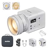 Godox ML80Bi Luce LED Video Bicolore 2800–6500K, 29.600 Lux Luce Compatta e Modulare con Lente Zoom, Controllo App e Wireless, CRI 96 TLCI 96, Alimentazione a Batteria o DC per Fotografia e Video