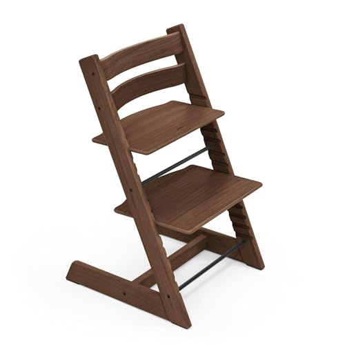 Image of Tripp Trapp Chair from Stokke, Oak - Adjustable, Convertible Chair for Toddlers, Children & Adults - Comfortable & Ergonomic - Made with Oak Wood