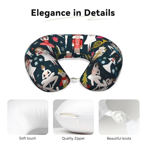 Almohada cervical de poliéster para viaje cómoda miniatura 4