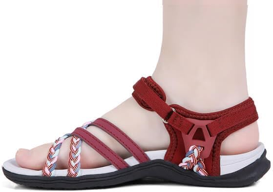 UBFEN Womens Hiking Comfort Sport Sandals Beach Vacation Camping Casual Sport Sandals with Adjustable Straps and Arch Support - Image 2