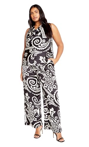 City Chic Women's Pant-Sienna Print