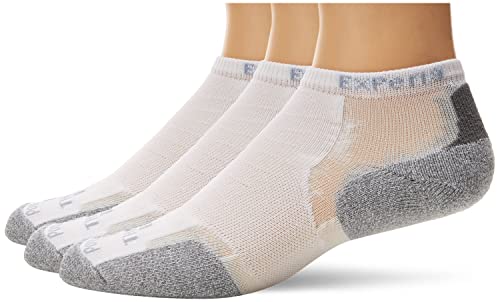 Thorlos unisex adult Experia Xccu Thin Cushion Low Cut Running Socks, White (3 Pair), Medium US by Thorlos - Used condition - US$34.80