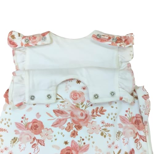 Image of Pure Cotton Baby Sleeping Sack Bag, Baby Sleeping Pod, Inverted Zipper, Snap Buttons, Inner Padding Filling