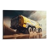 QBIREX Rallye Dakar, camion, art en mouvement, peintures sur toile, affiches et impressions d'art, main à main, photos, affiche, décoration d'intérieur, 20 x 30 cm