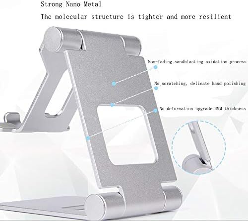 Supporto per Tablet Supporto per Tablet Pieghevole Regolabile per Supporto da Tavolo in Alluminio