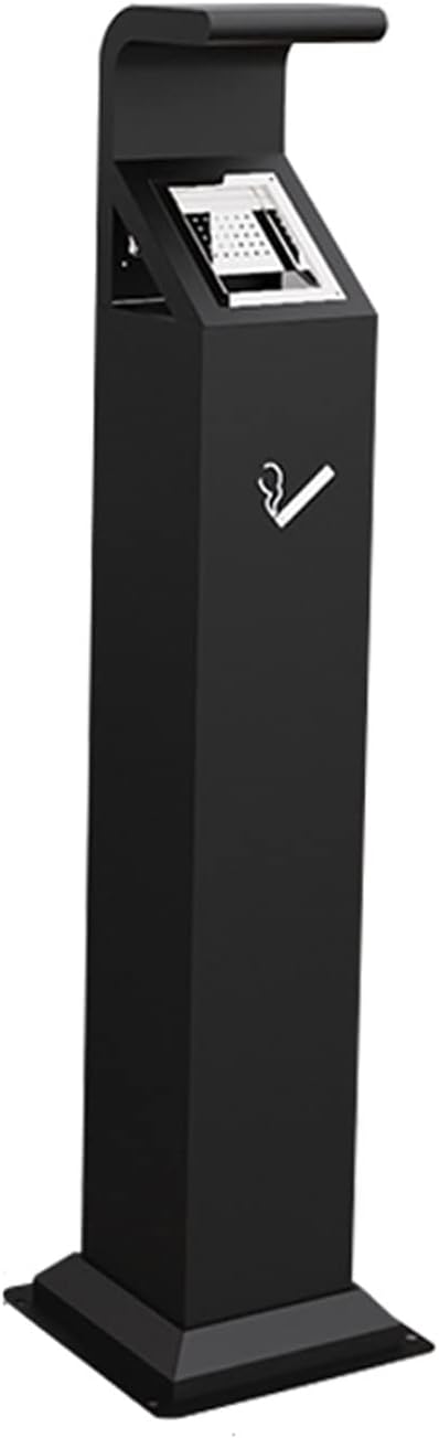 Ashtray Trash Can Outdoor Stainless Steel Vertical Ash Column Hotel Mall Cigarette Butt Column Cigarette Butt Trash Can Can Fix Cigarette Butt Column Outdoor Ashtrays for Cigarettes ( Color : 07 )