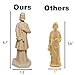 Xyphlorvita St Joseph Statue for Selling House Kit 6 Pcs Resin Saint Joseph Figurine with New Instruction 12Pcs Card Prayer Complete Set Beige