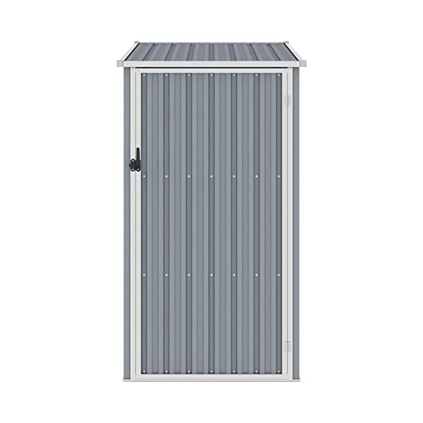 Leepesx Gerätehaus, Geräteschuppen, Gartenhütte, Fahrradgarage, Gartenschuppen, Gartenhã¤User & Aufbewahrung, Grau… – Bild 4