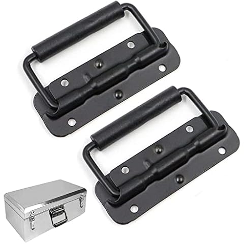 Asa Plegable para Maleta con Resorte, 2 Piezas (Negro) Cover