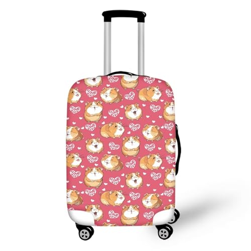 Cute Guinea Pigs Print Suitcase Protective Cover,Suitcase Covers for Boys Girls,24Inch Luggage Cover,Travel Luggage Cover for Girls,Cover for Suitcase