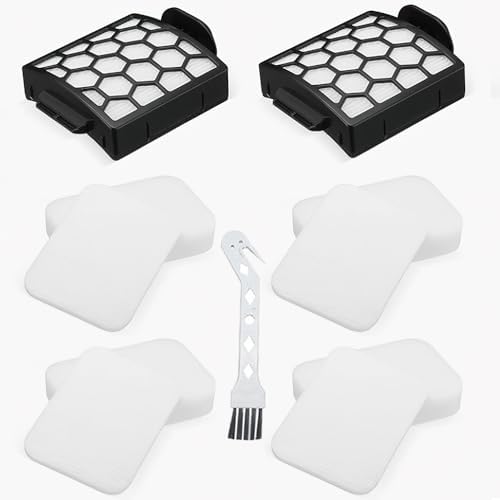 Ricambi Per Aspirapolvere Shark Set Di 8 Filtri Per Aspirapolvere Shark NZ690UK: 4 Schiuma + 4 Feltro - Ricambi Universali Filtro Olio Kawasaki Z750