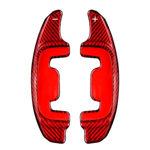 Compatible With For CLS53 E53 E63 GT50 GT53 SL55 2021 2022 2023 用カーステアリングホイールパドルシフターステッカーアクセサリー パドルシフターエクステンション(Red)
