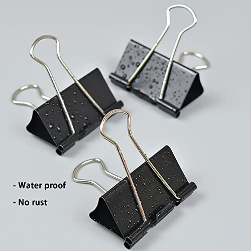 2 Inch Binder Clips(60Pcs), Large Binder Clips Heavy Duty Paper Clamps for Office and Home Supplies image 2