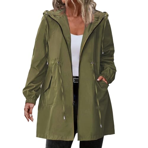 Chubasquero mujer tallas grandes largo evita calarte con esta chaqueta impermeable ligera