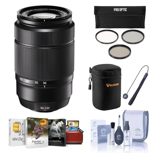 Image of Fujifilm XC 50-230mm f/4.5-6.7 OIS II Lens, Black w/Filter Kit,Mac Software