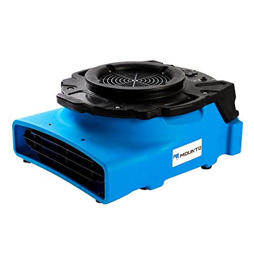 MOUNTO 1/4hp 1200 CFM Ventilador Ventilador de Secador de Ar de Baixo Perfil para Restauração de Dan
