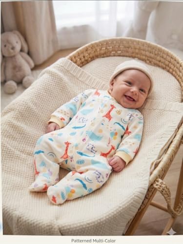 Image of 100% Cotton Baby Rompers /Sleepsuits /Jumpsuit /Night Suits for Baby Boys & Girls, Infants, New Borns