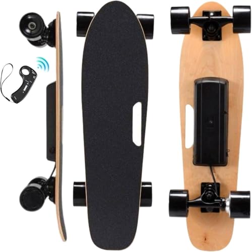 YLANMEI Patineta eléctrica de Cuatro Ruedas con Motor de 350 W, Impermeable, con amortiguación, Carga máxima de 80 kg, Velocidad máxima de 22 km/h.