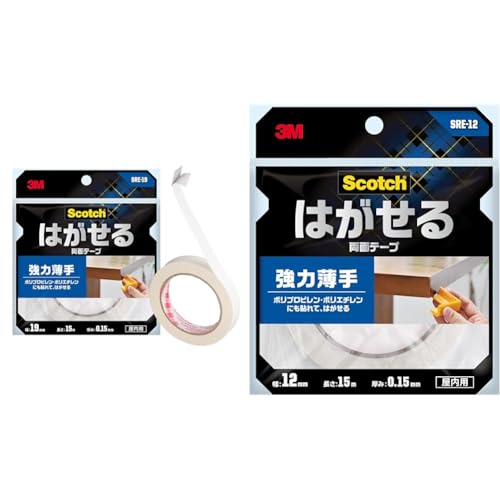 �y�Z�b�g�����z�X���[�G��(3M) �X�R�b�` ���ʃe�[�v �͂����� ���� ���� �Z�~�����O �f�� ���Œ� �f�M�V�[�g �R�[�i�[�K�[�h ����0.15mm×��19mm ����15m SRE-19 + ���ʃe�[�v ��12mm×����15m SRE-12