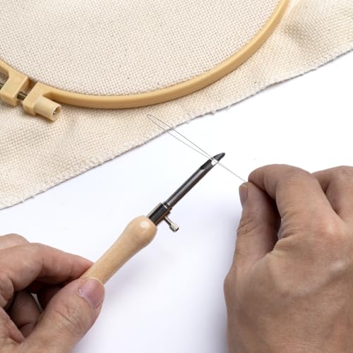 Pndeyo 8pcs 7.87\" Long Punch Needle Threaders, Punch Needle Threading Tool, Stitching Needle Threader Sewing Accessories for Embroidery Cross Stitch DIY Crafts