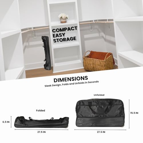 Iron Bar Black Duffel: Perfect for Travel, Camping & Hiking - Multi-Compartment, Ultra-Light Design 5.2lbs4