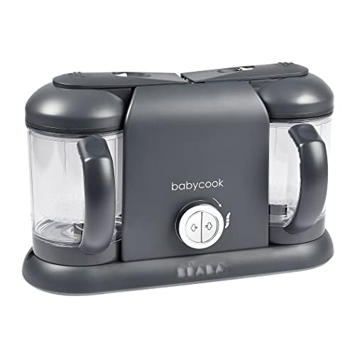 Beaba Babycook Duo 4 en 1 - Máquina de alimentos para bebés, procesador de alimentos para bebés, licuadora de alimentos para bebés, vaporizadora de alimentos para bebés, prepara alimentos frescos y