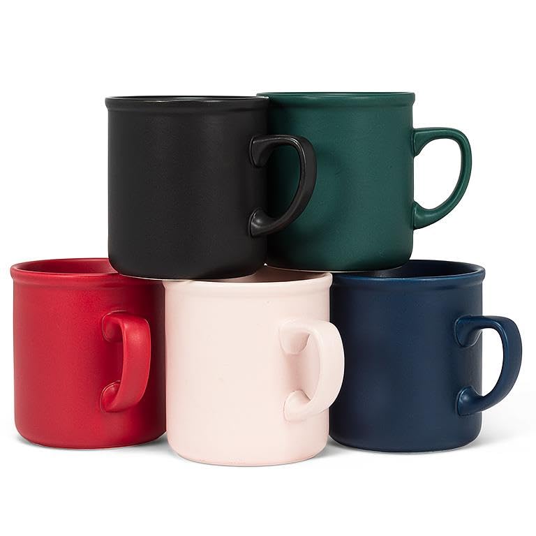 Amazon.com: Abbott Collection 27 RED Classic Matte Mug 3.5" H(12oz), 1 EA :  Home & Kitchen
