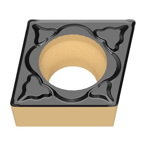 CDBP Dreh-Wendeschneidplatte Ccmt 060204 für universelle Stahlbearbeitung - TiN Beschichtung, 10 Stück