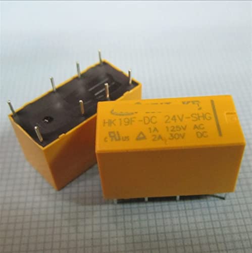 Relés HK19F-DC9V-SHG de 8 pines y 2A para proyectos electrónicos de precisión
