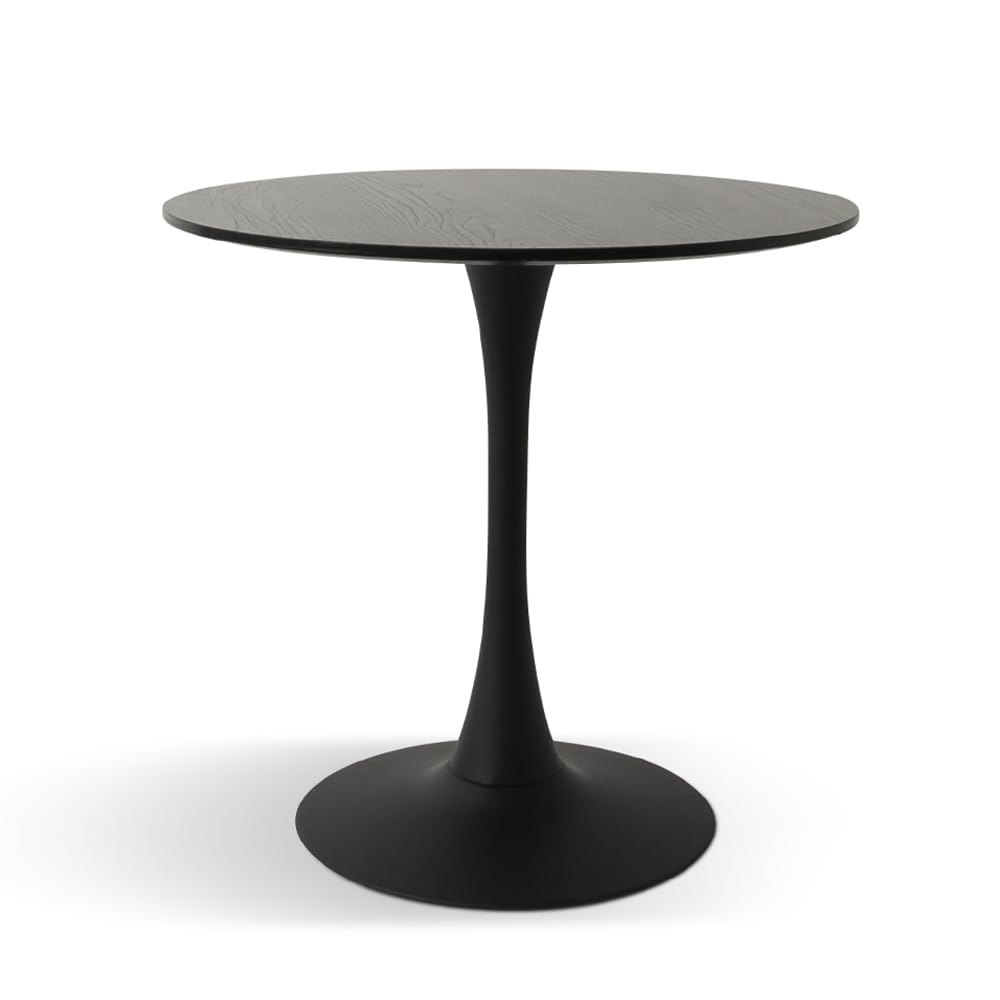 Table de Salle à Manger Ø 80 cm Prague Milton & Oldbrook Noire
