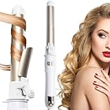 2024 Newest 28mm/1.1 inch Automatic Curling Wand Rotating Curling Iron for Long Short Hair, Automatic Hair Curler with LED Display, Professional Hair Waver Hair Styling Irons Fast Heating Wand