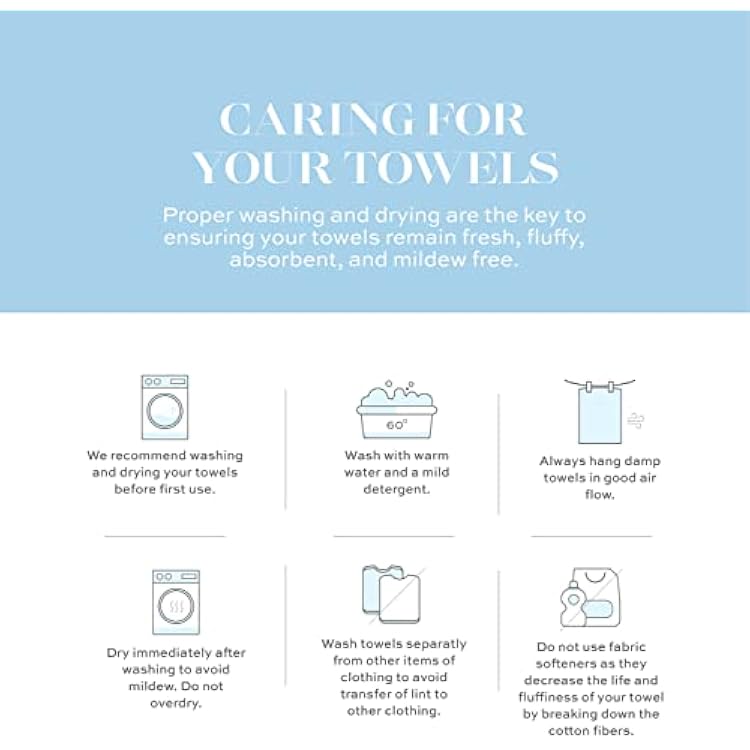White Classic 6 Luxury Light Green Hand Towels 16 x 30 and 2 Luxury Bath Sheet Towels 35 x 70 | Cotton, Highly Absorbent and Quick Dry for Hotels, Spa and Bathroom