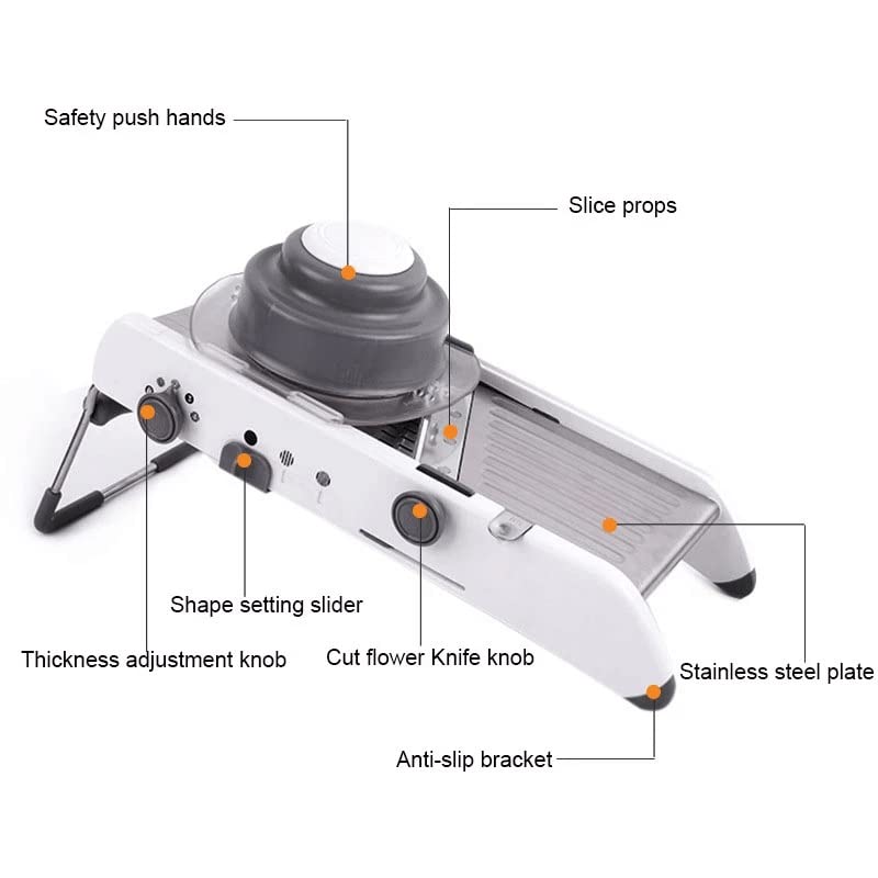 Cortador manual para frutas y verduras con cuchillas de acero miniatura 3