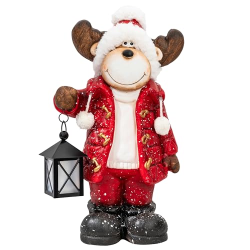 Weihnachtsdeko Figuren Groß 42cm Weihnachtsfiguren Beleuchtet Innen...