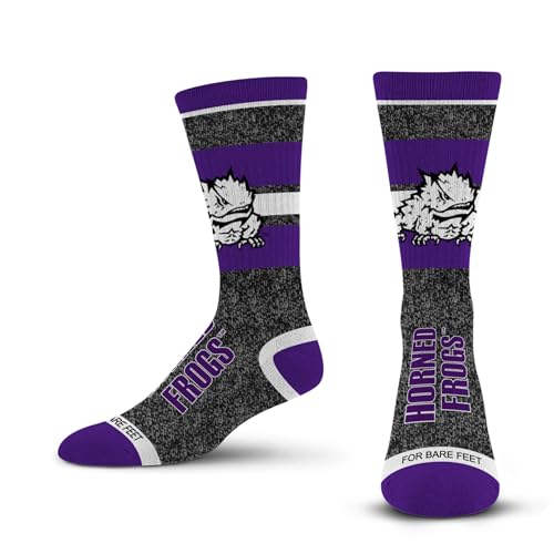 For Bare Feet NCAA TCU HORNED FROGS Marble Spotlight Team Colors Large