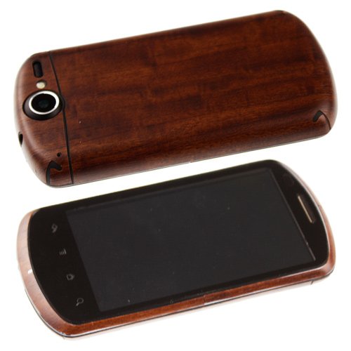 Skinomi Dark Wood Full Body Skin Compatible With Huawei Ideos X5 (Full Coverage) Techskin With Anti-Bubble Clear Film Screen Protector #TOP6