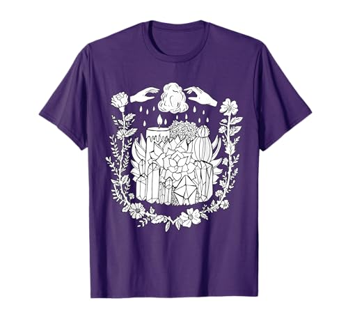 Crystals and Succulents Witchy T-Shirt