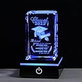 Graduation Gifts for Her Him 2022 Unique, 3D Layser Engraved Class of 2022 with Base, High School College Graduation Gift Ideas for Women Men Girls Daughter Son Unisex