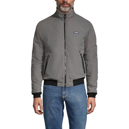 Image of Lands' End Mens Classic Squall Jacket Arctic Gray Regular X-Small