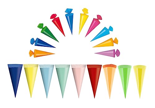 22 Deko Schultüten / 12cm lang