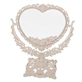 Miroir de table rétro - la surface du miroir de maquillage a une haute définition et un design exquis avec un brillant chic, un miroir de maquillage