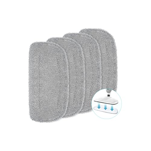 LOVECO 4 Pack Steam Mop Pads Compatible with...