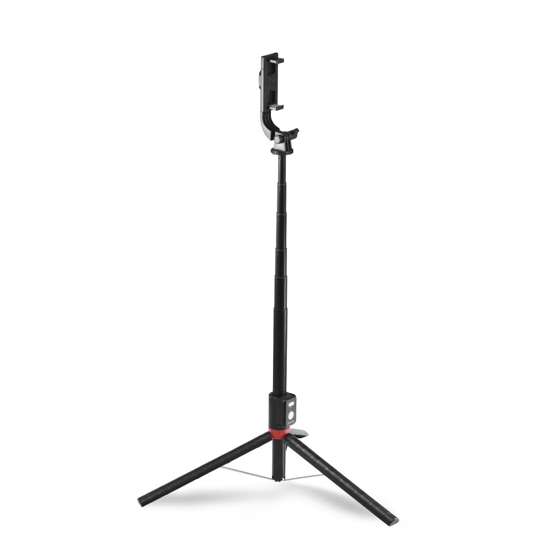 Hama selfkie stick (kij do zdjęć, kompaktowy, statyw, monopod, teleskopowy drążek, maks. 170 cm, Bluetooth) czarny