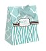 Creative Converting Baby Shower Wild Safari 12 Count Die Cut Favor Bags, Blue