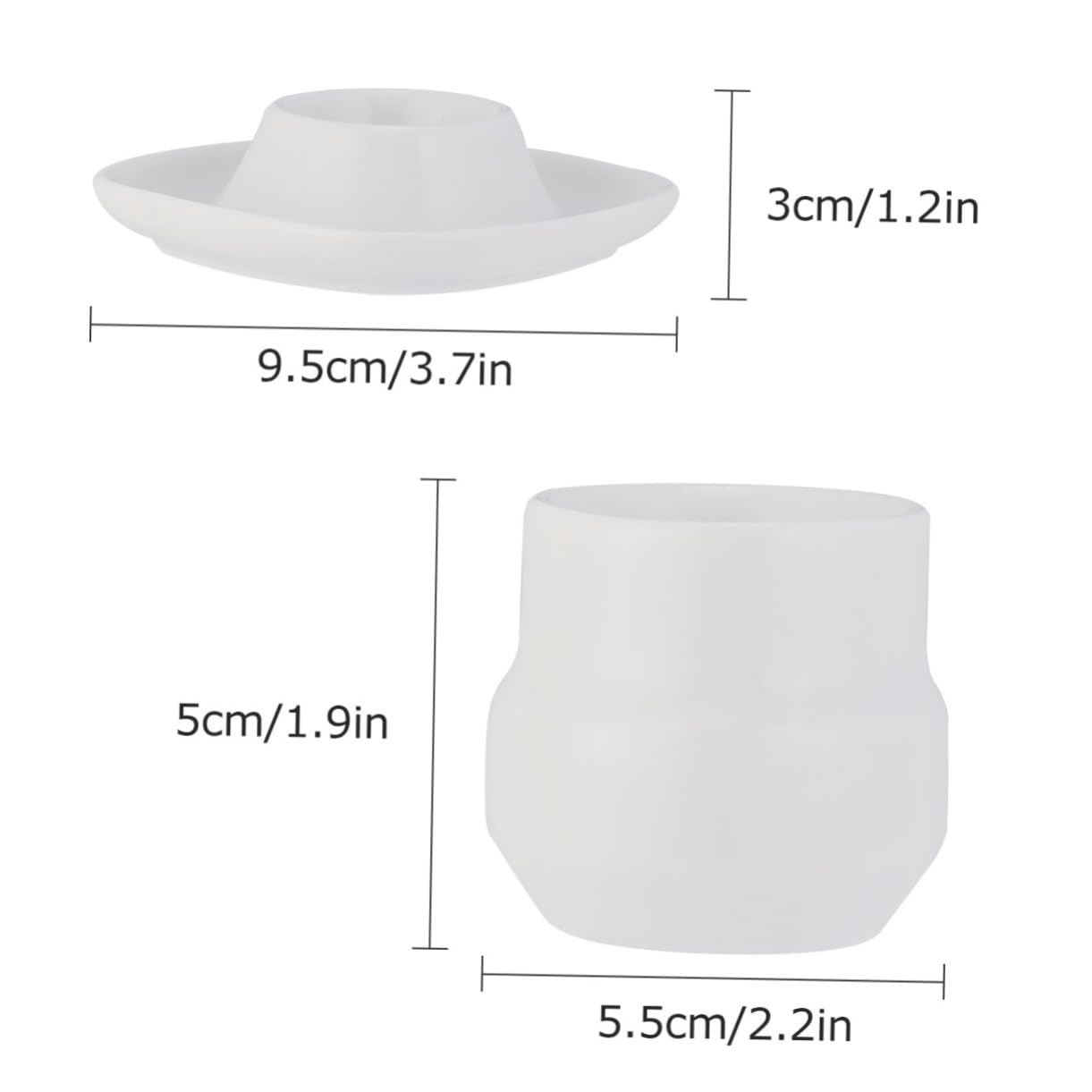 Ciieeo Ceramic Egg Rack Egg Holder for Breakfast Egg Stand Creative Egg Tray Elegant Design for Home Dec