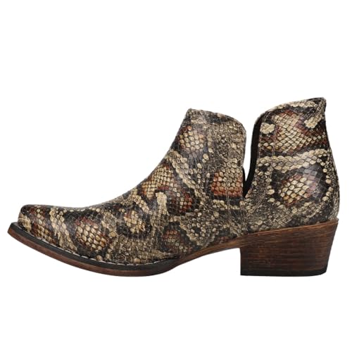 ROPER Women's Ava Snake Snip Toe Western Boot3