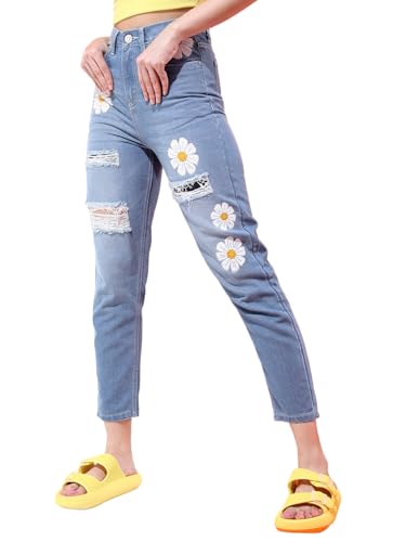 Image of Tokyo Talkies Women's Regular Fit Cropped Jeans| Mid-Rise| Jeans Pant