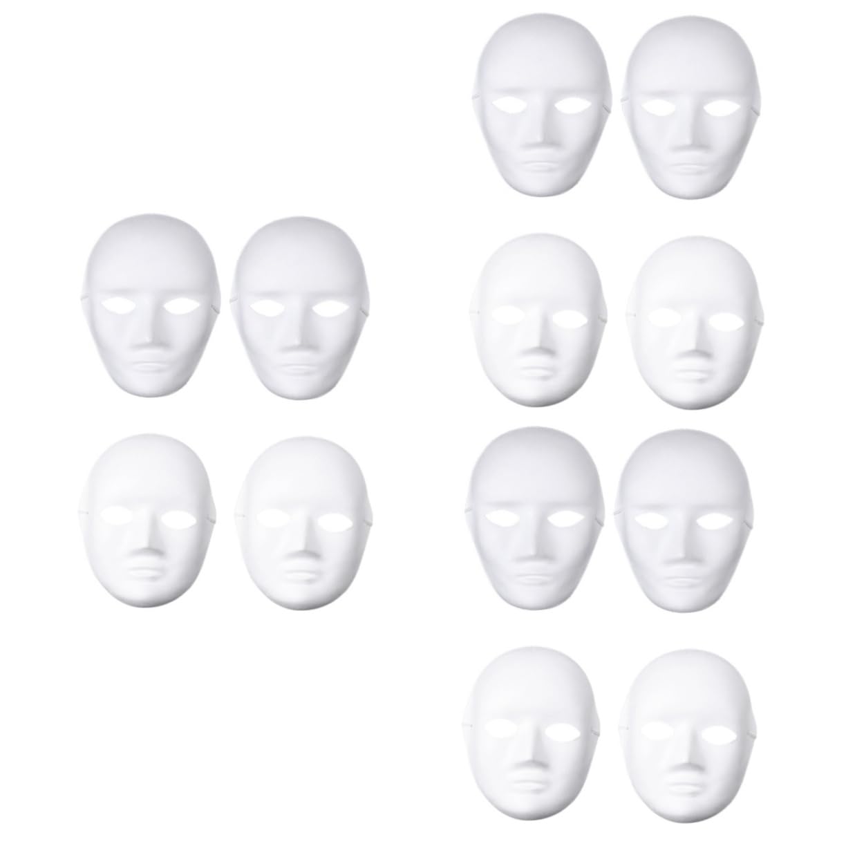 Masques blancs à peindre pour vos activités DIY de carnaval - 8