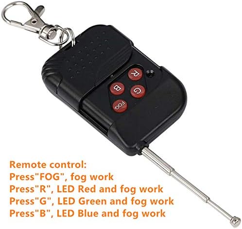 Miniatura 7 de Máquina de niebla DMX 1500W 3 en 1 RGB Party 24 LED DJ etapa humo efecto control remoto